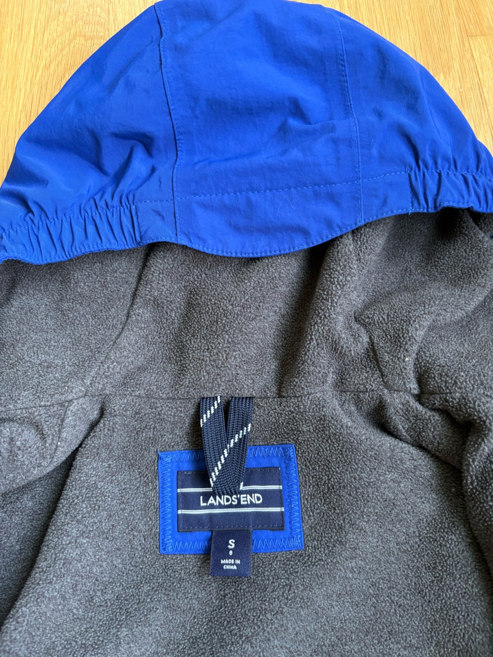 LANDS END Blue Winter Coat Jacket with Hood size 8 - Picture 4 of 16